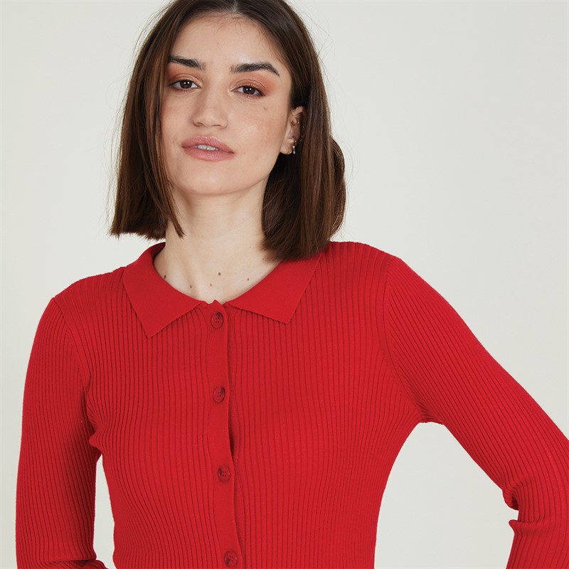 Vero Moda Damen Willow Cardigan Salsa