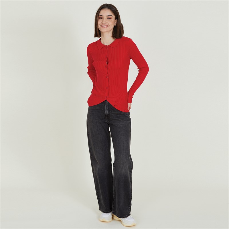 Vero Moda Damen Willow Cardigan Salsa