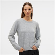 Vero Moda Trui met ronde hals Dames Lichtgrijze Melange