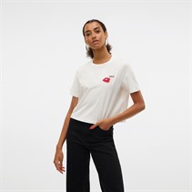 Vero Moda T-Shirt Melena Schneeweiß Damen