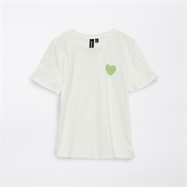 Vero Moda T-Shirt Julia Schneeweiß / Herz Damen