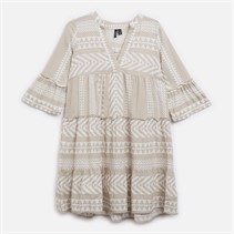 Vero Moda Damen Dicthe Tunika Silver Lining Ibiza Schneeweiss