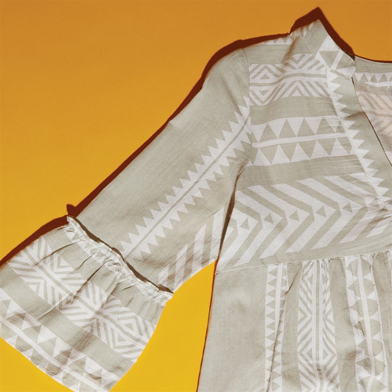 Vero Moda Dame Dicthe Tunika Sølv Lining Ibiza Sne Hvid