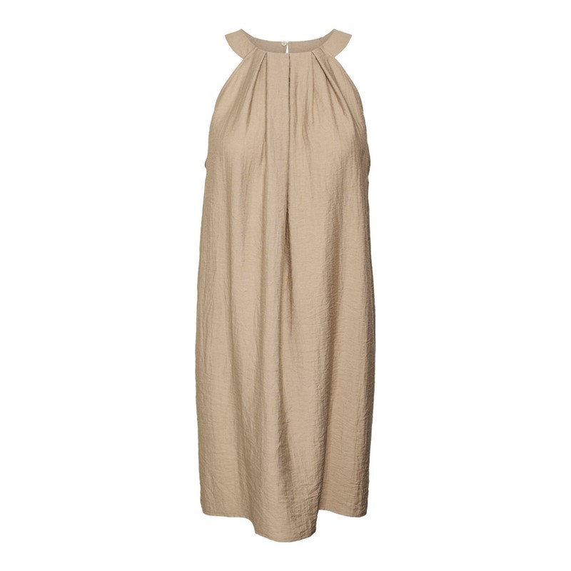 Vero Moda Halterneck Mini sukienka dla niej kolor srebrny norek - Rozmiar 32