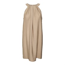 Vero Moda Damen Evalina Neckholder Mini Kleid Silber Nerz
