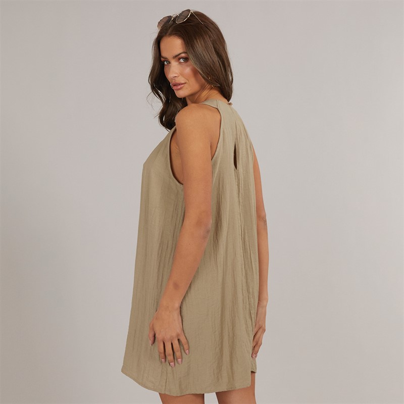Vero Moda Robe Mini Dos Nu Evalina Femme Vison Argenté