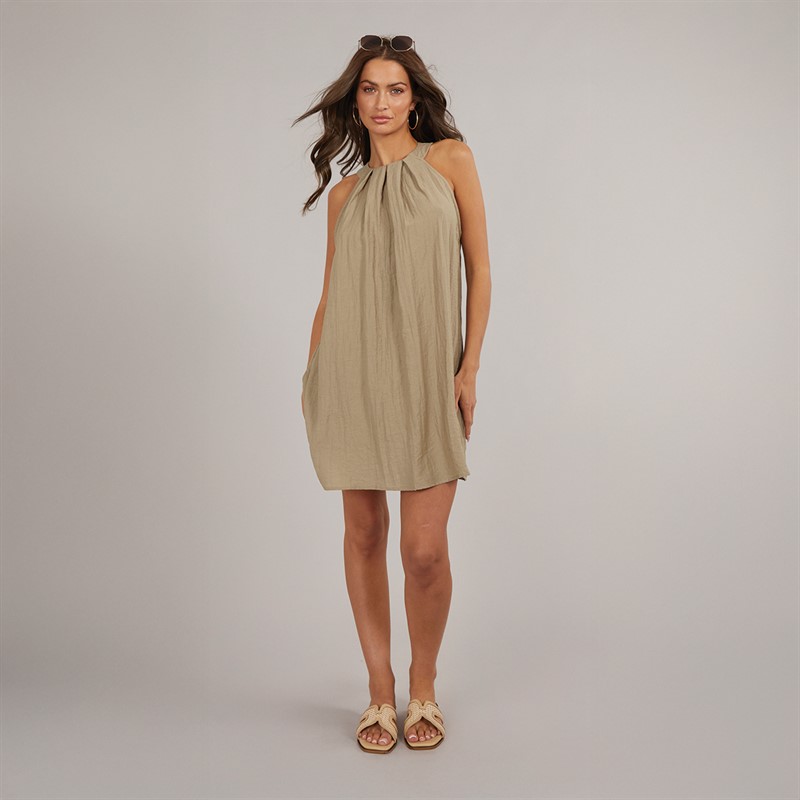 Vero Moda Robe Mini Dos Nu Evalina Femme Vison Argenté