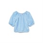 Vero Moda Piger Haya 2/4 Top Airy Blue Leo
