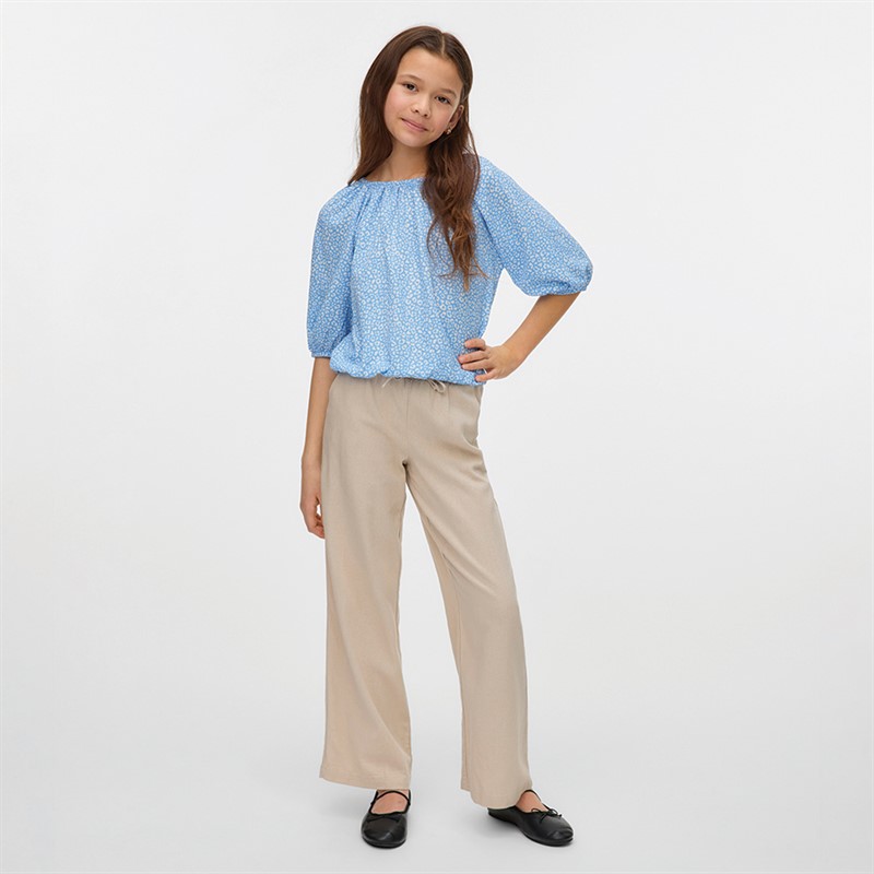 Vero Moda Piger Haya 2/4 Top Airy Blue Leo