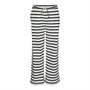 Vero Moda Piger Tala Stribe Brede Bukser Snow Hvid Sort