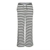 Vero Moda Piger Tala Stribe Brede Bukser Snow Hvid Sort