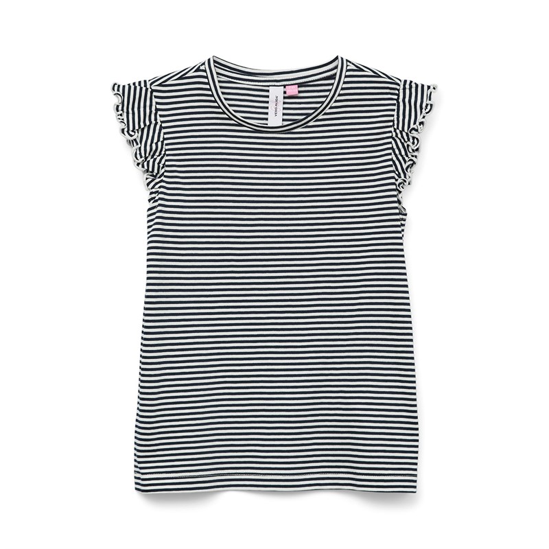 Vero Moda Piger Leila Mini Sl Top Navy Blazer Snow White