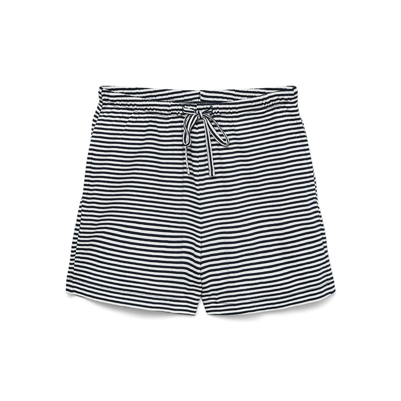 Vero Moda Piger Leila Mini Løse Shorts Navy Blazer Snow White