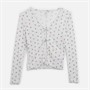 Vero Moda Piger Marie Cardigan Sne Hvid Jordbær