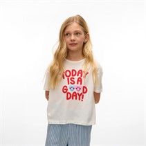 Vero Moda Piger Feel Cropped Boxy T-Shirt Bonbon Do What M-Snow White Toda