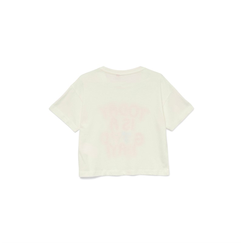 Vero Moda Piger Feel Cropped Boxy T-Shirt Bonbon Do What M-Snow White Toda