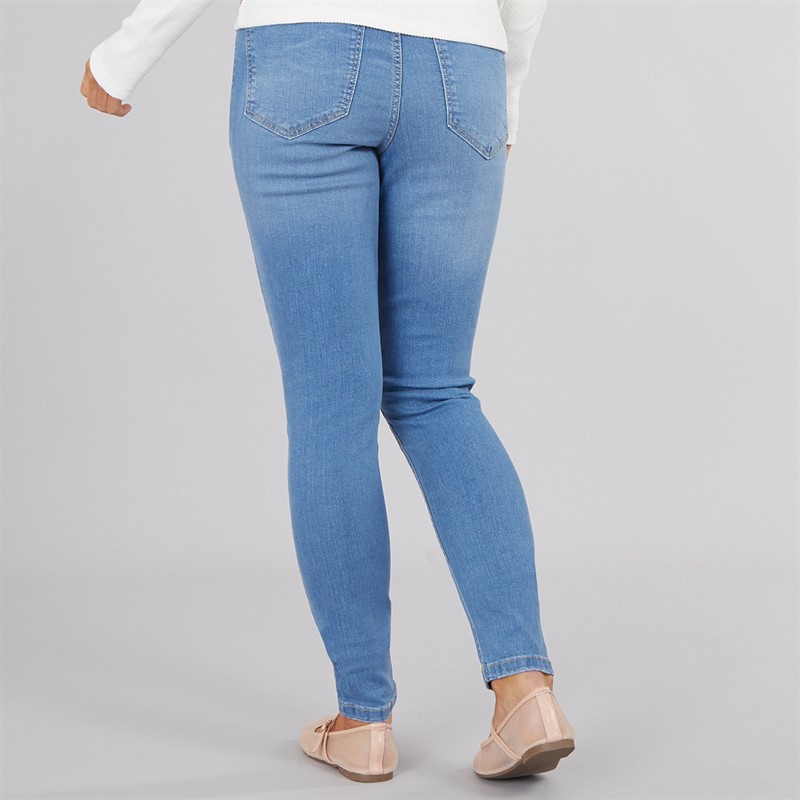 Vero Moda Womens Sof High Rise Skinny Jeans Light Blue Denim