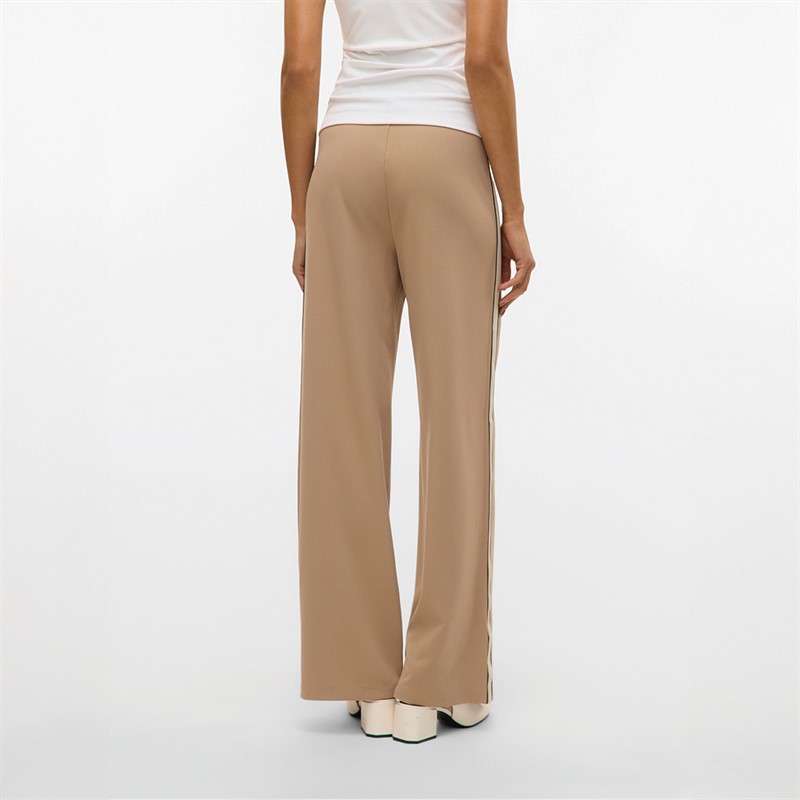 Vero Moda Dame Berlin Bred Panel Bukser Sølv Mink Panel