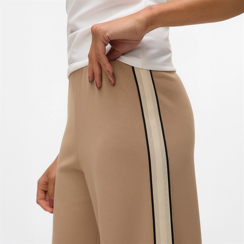 Vero Moda Dame Berlin Bred Panel Bukser Sølv Mink Panel