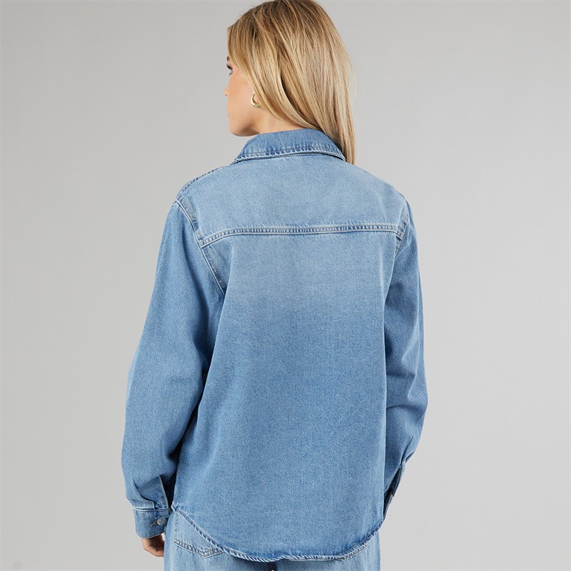 Vero Moda Womens Frida Denim Shirt Light Blue Denim