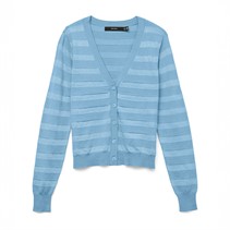 Vero Moda Gilet Femme Happy Shine col en V Bleu aérien
