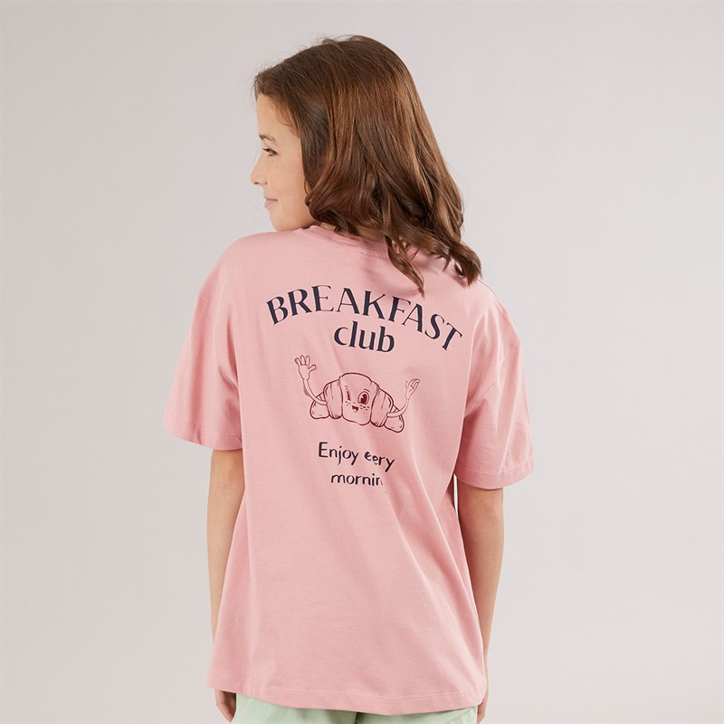 Vero Moda T-shirt Molly rose Élégance Breakfast Club Syrah Fille C-12 Rose Elegance Breakfast Club Syrah