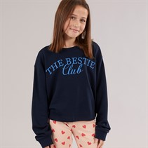 Vero Moda Meisjes Linsey Sweatshirt Navy Blazer The Bestie Club