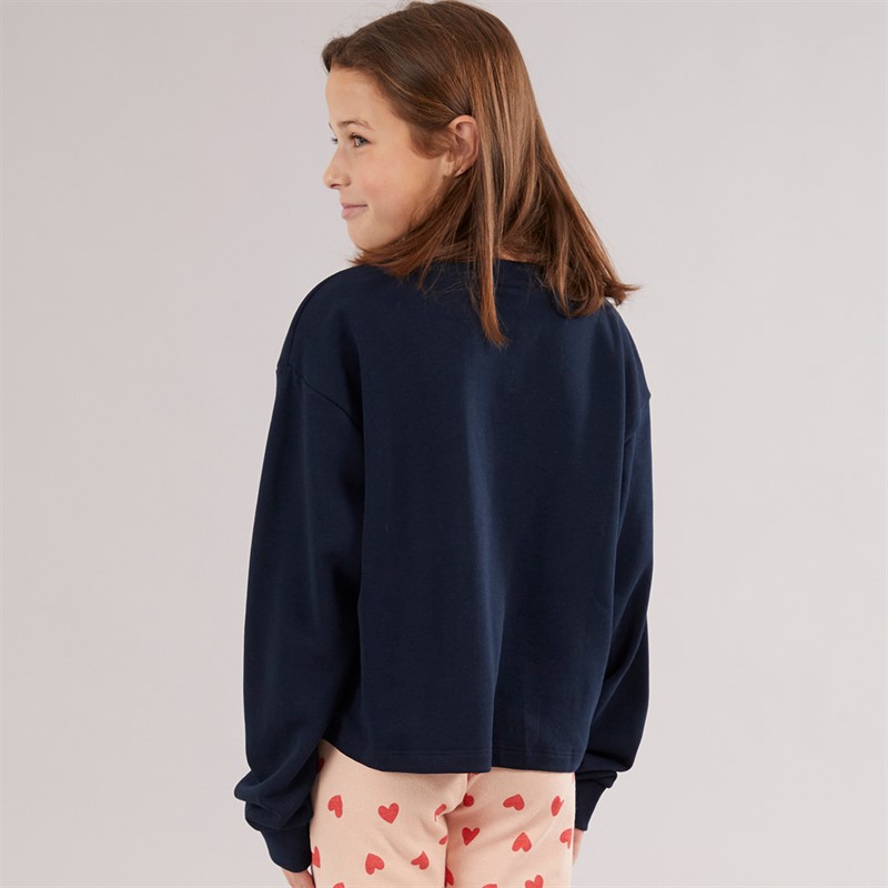 Vero Moda Mädchen Linsey Sweatshirt Navy Blazer The Bestie Club