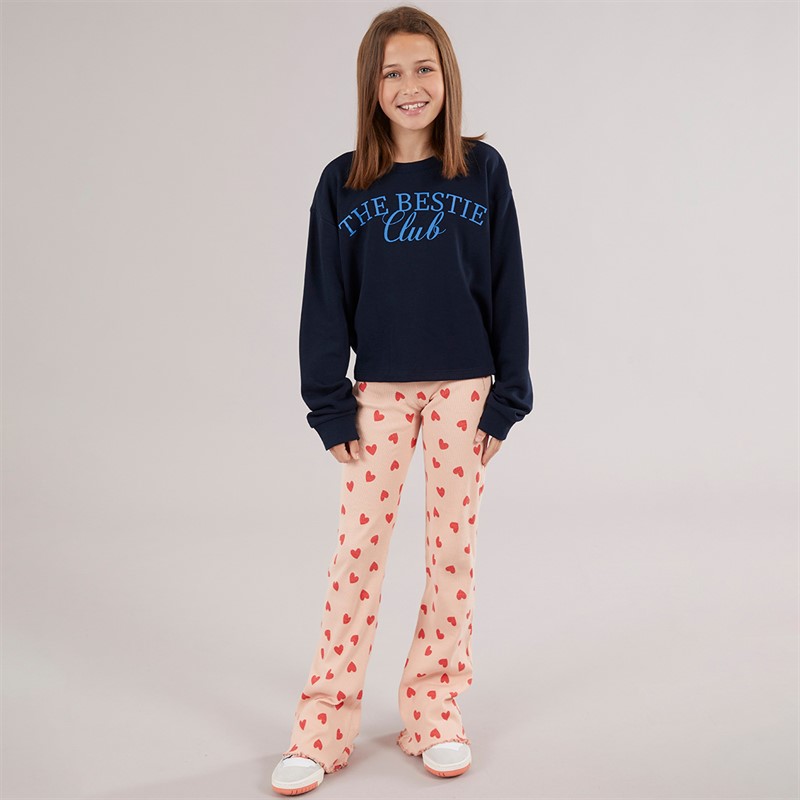 Vero Moda Mädchen Linsey Sweatshirt Navy Blazer The Bestie Club