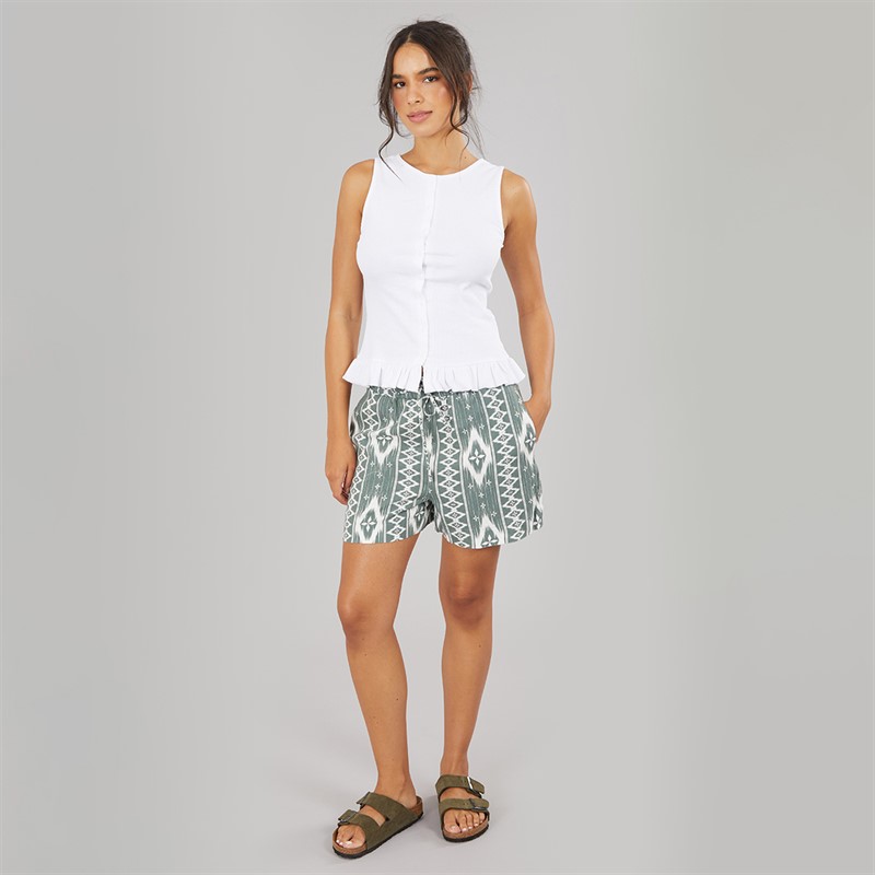 Vero Moda Womens Milo Paperbag Shorts Laurel Wreath