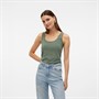 Vero Moda Womens Lulu Long Tank Top Laurel Wreath