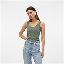 Vero Moda Womens Lulu Long Tank Top Laurel Wreath