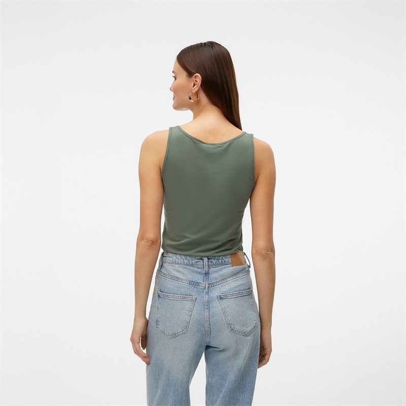 Vero Moda Womens Lulu Long Tank Top Laurel Wreath