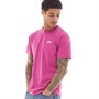 Vans Mens Left Chest Logo T-Shirt Fuchsia Red