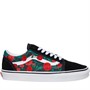 Vans Womens UA Old Skool Trainers Black/Roses Print