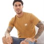 Vans Mens Left Chest Logo II Short Sleeve T-Shirt Bone Brown