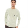 Vans Mens Woven Patch Pocket Long Sleeve T-Shirt Desert Sage