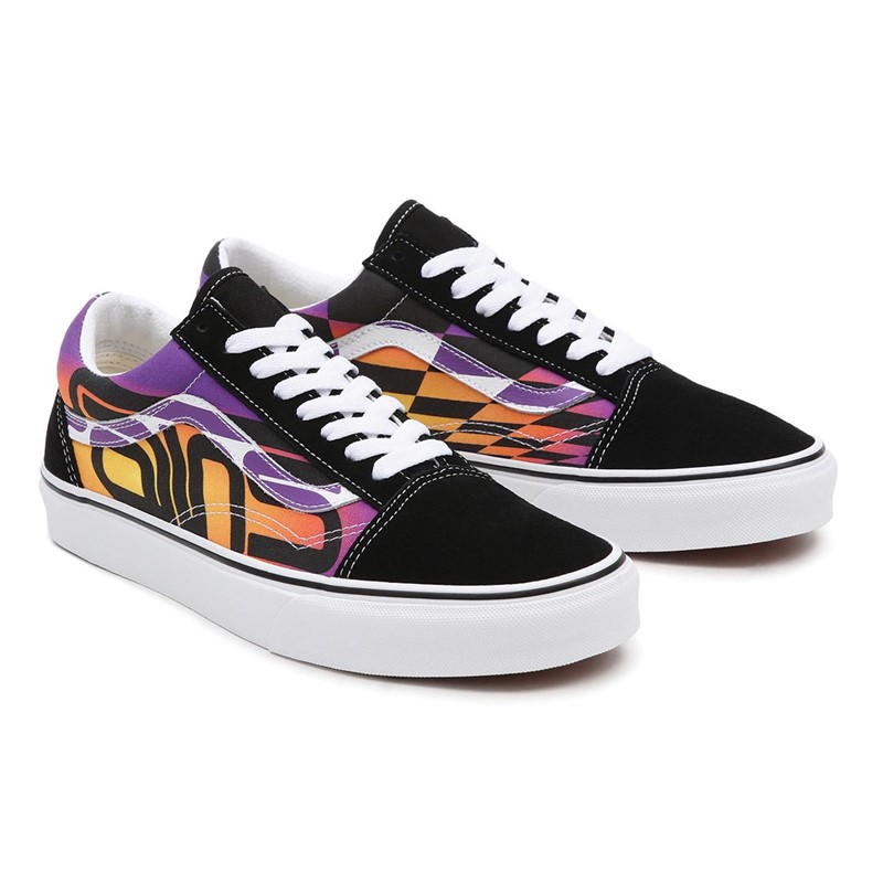 Vans old skool outlet purple flame