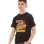 Vans Junior Boys Santa Flame T-Shirt Black