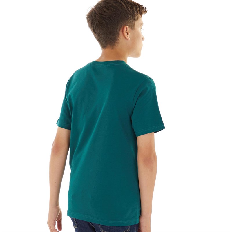 Vans Boys Classic T-Shirt Deep Teal/White