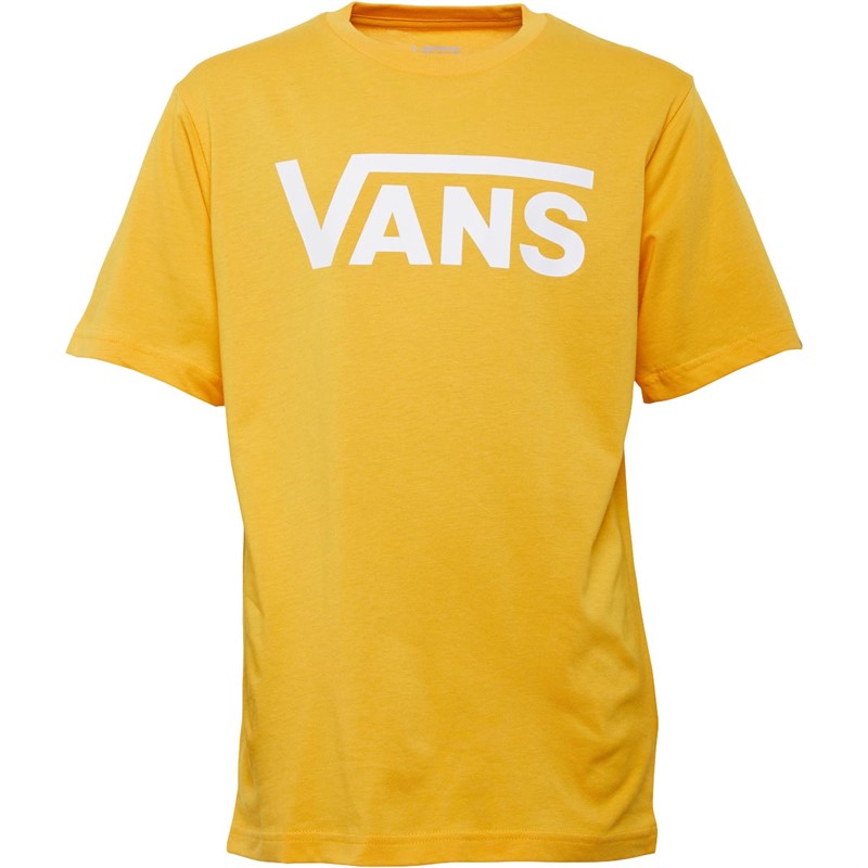 Buy Vans Kids Classic Logo TShirt Old Gold/White