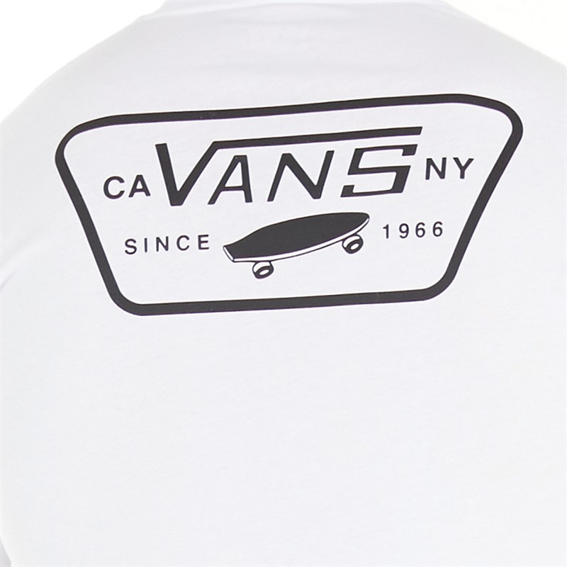 Vans Mens Full Patch Back T-Shirt White/Black