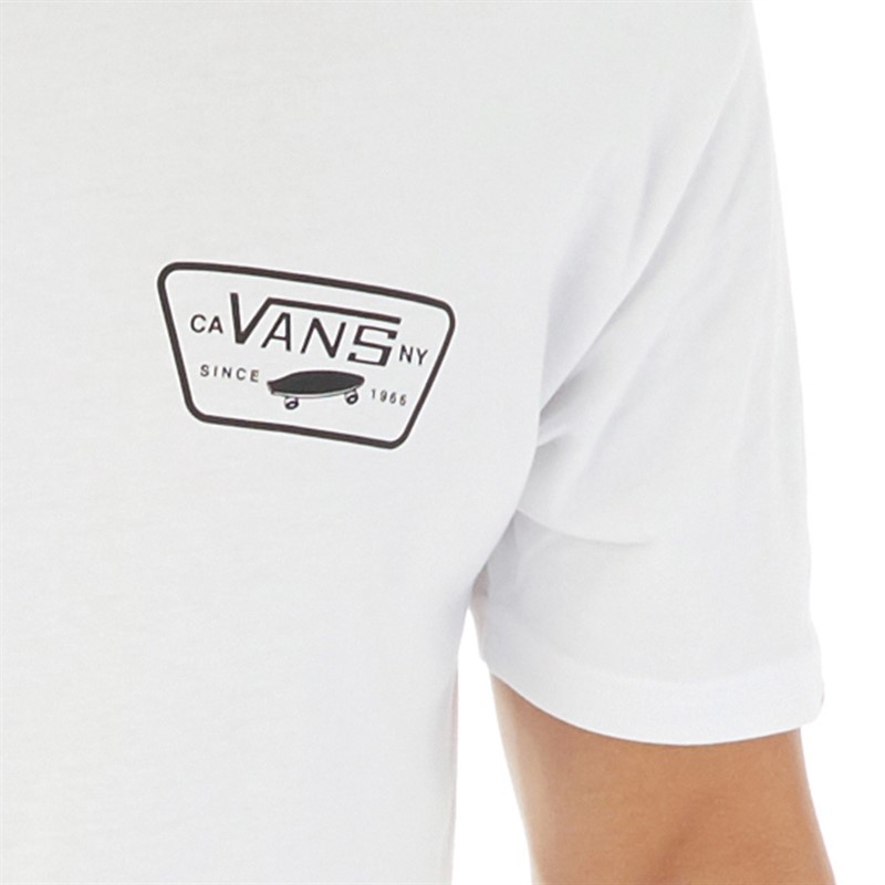 Vans Mens Full Patch Back T-Shirt White/Black