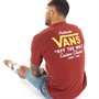 Vans Mens Holder Classic T-Shirt Syrah/White/Old Gold