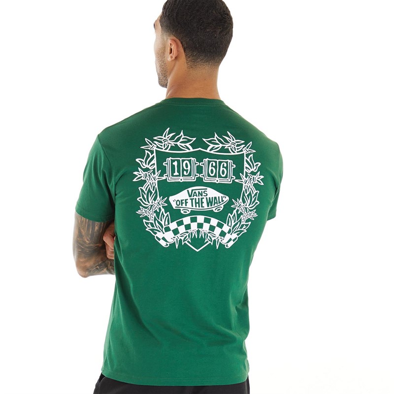Vans Mens Academy Crest T-Shirt Eden
