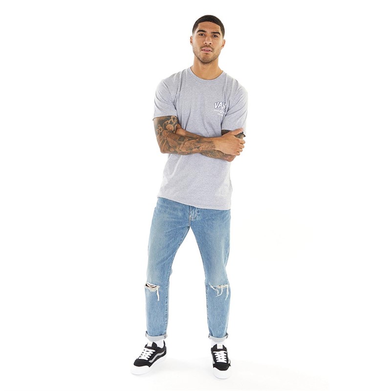 Vans Mens Steady Rollin T-Shirt Athletic Heather