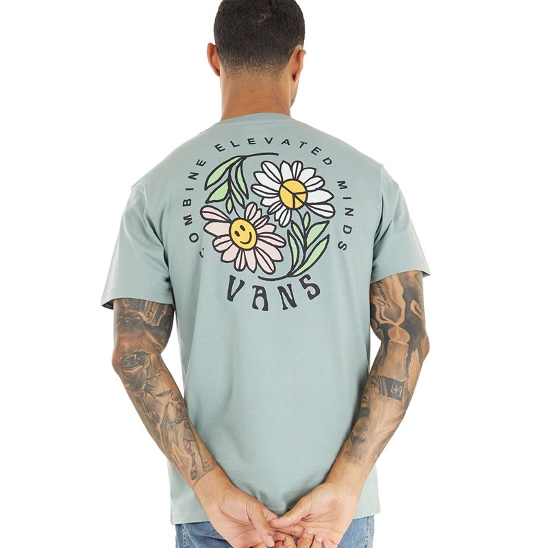 Vans Mens Elevated Minds T-Shirt Chinois Green