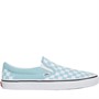 Vans Classic Slip-On Color Theory Checkerboard Trainers Canal Blue