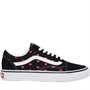 Vans Womens Old Skool Love Hearts Trainers Black/Red/White