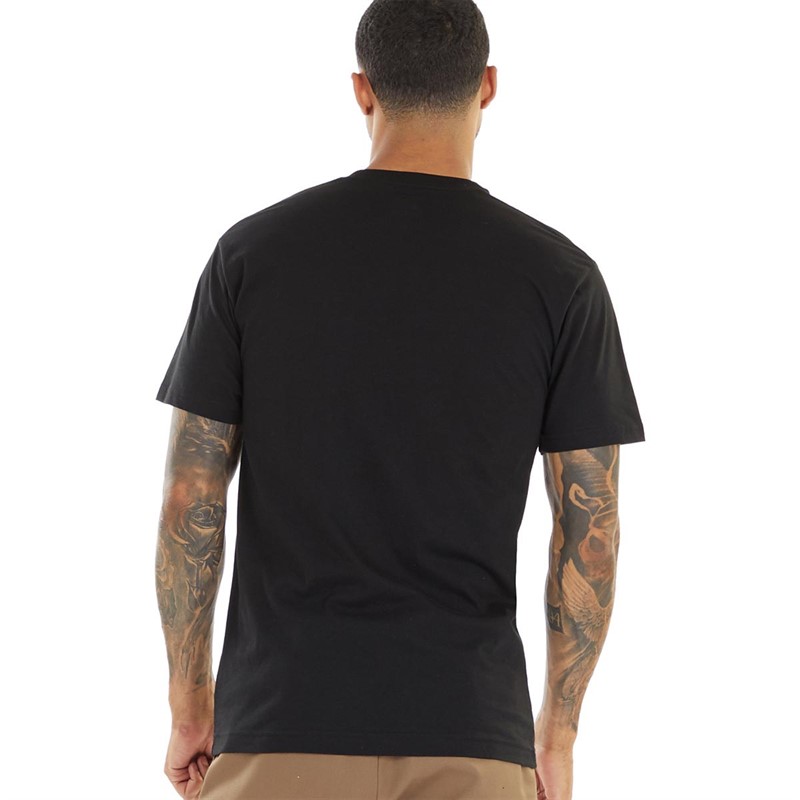 Vans Mens Classic Easy Box T-Shirt Black/White/Old Gold
